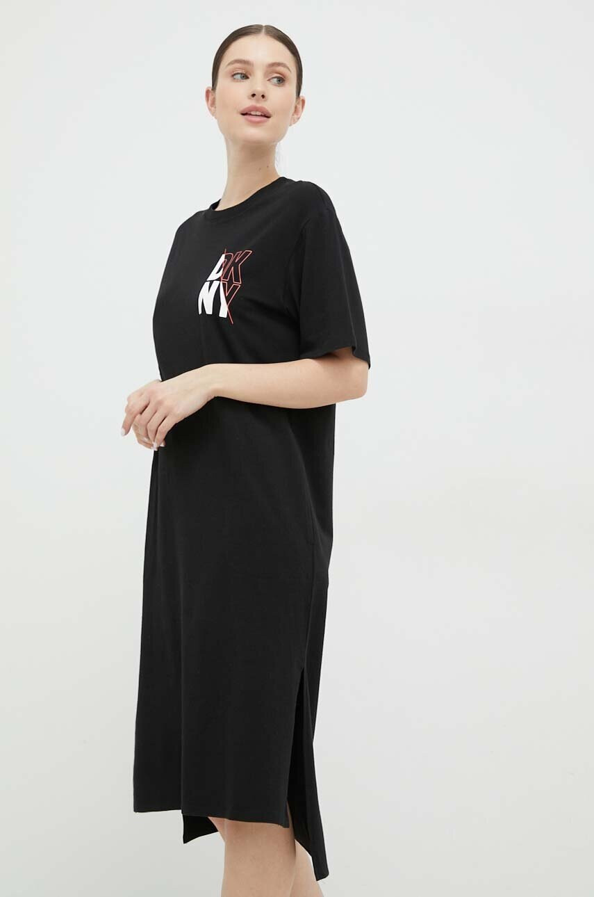 DKNY Нощница дамска в черно - Pepit.bg