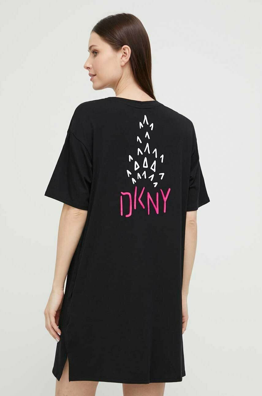 DKNY Нощница дамска в черно - Pepit.bg