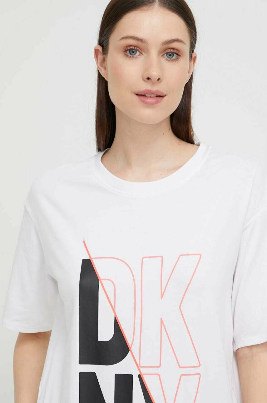 DKNY Нощница дамска в бяло - Pepit.bg