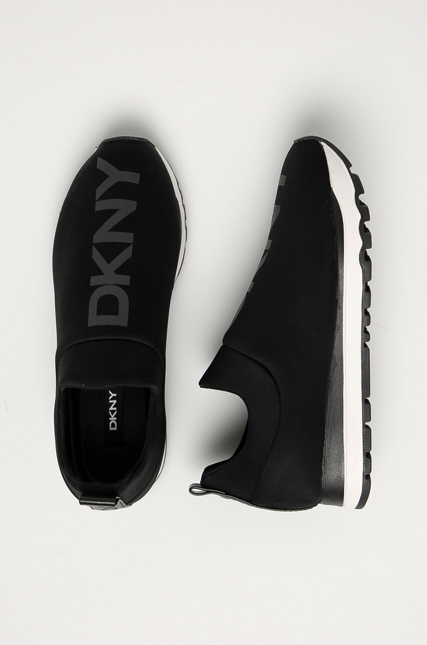 DKNY Обувки в черно с равна подметка - Pepit.bg