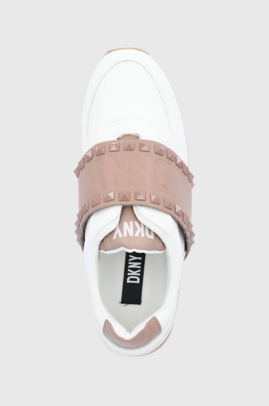 DKNY Обувки в бяло с равна подметка - Pepit.bg