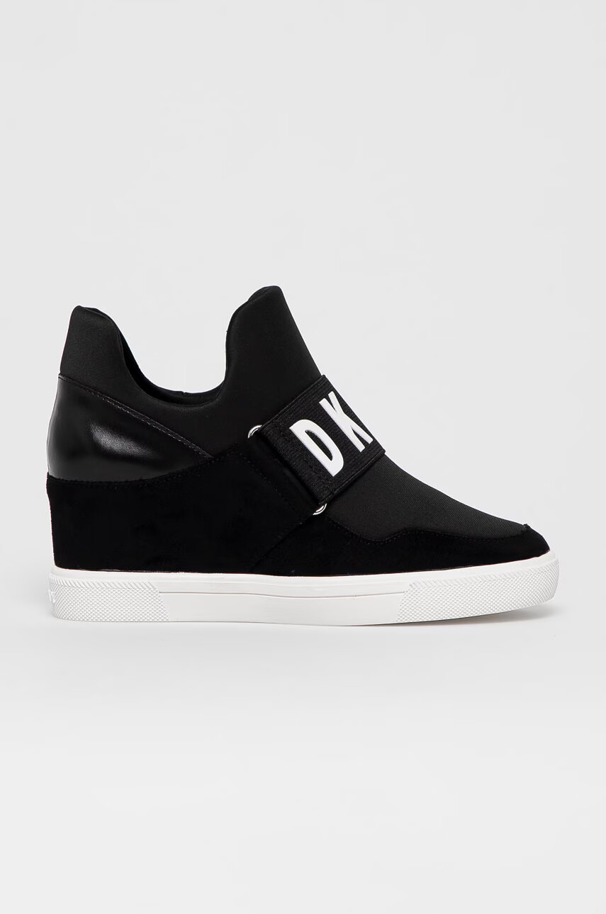 DKNY Обувки в черно със скосена платформа - Pepit.bg
