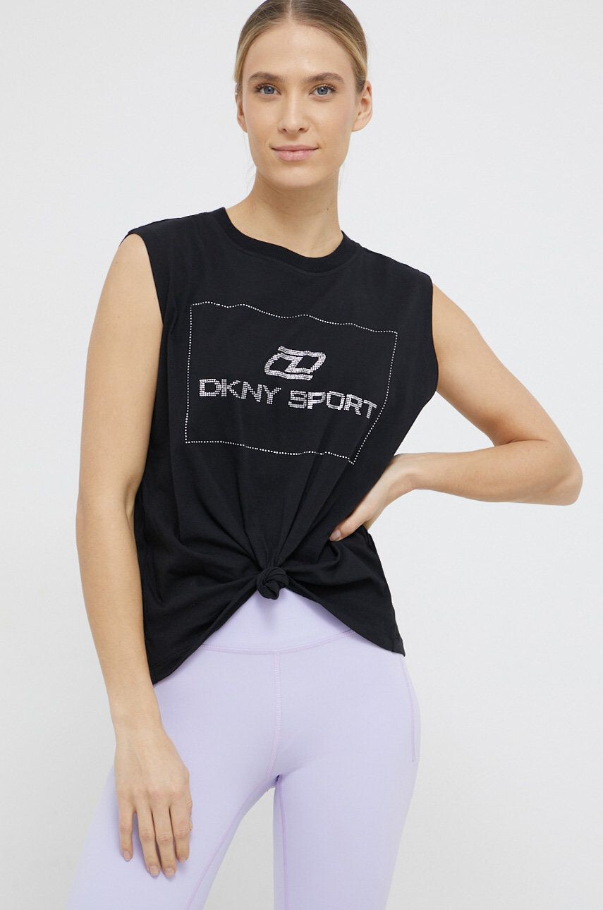 DKNY Памучен топ - Pepit.bg