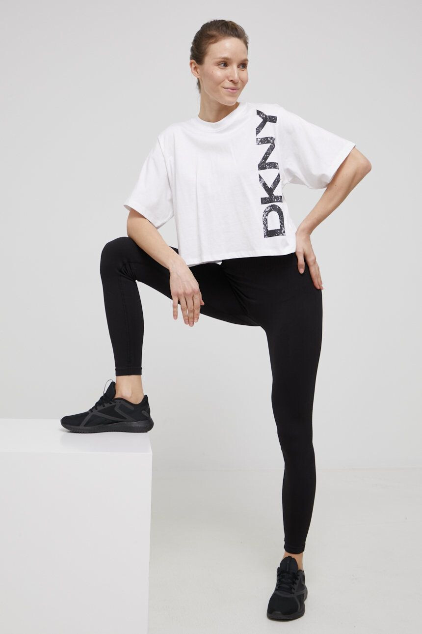 DKNY Памучна тениска в розово - Pepit.bg