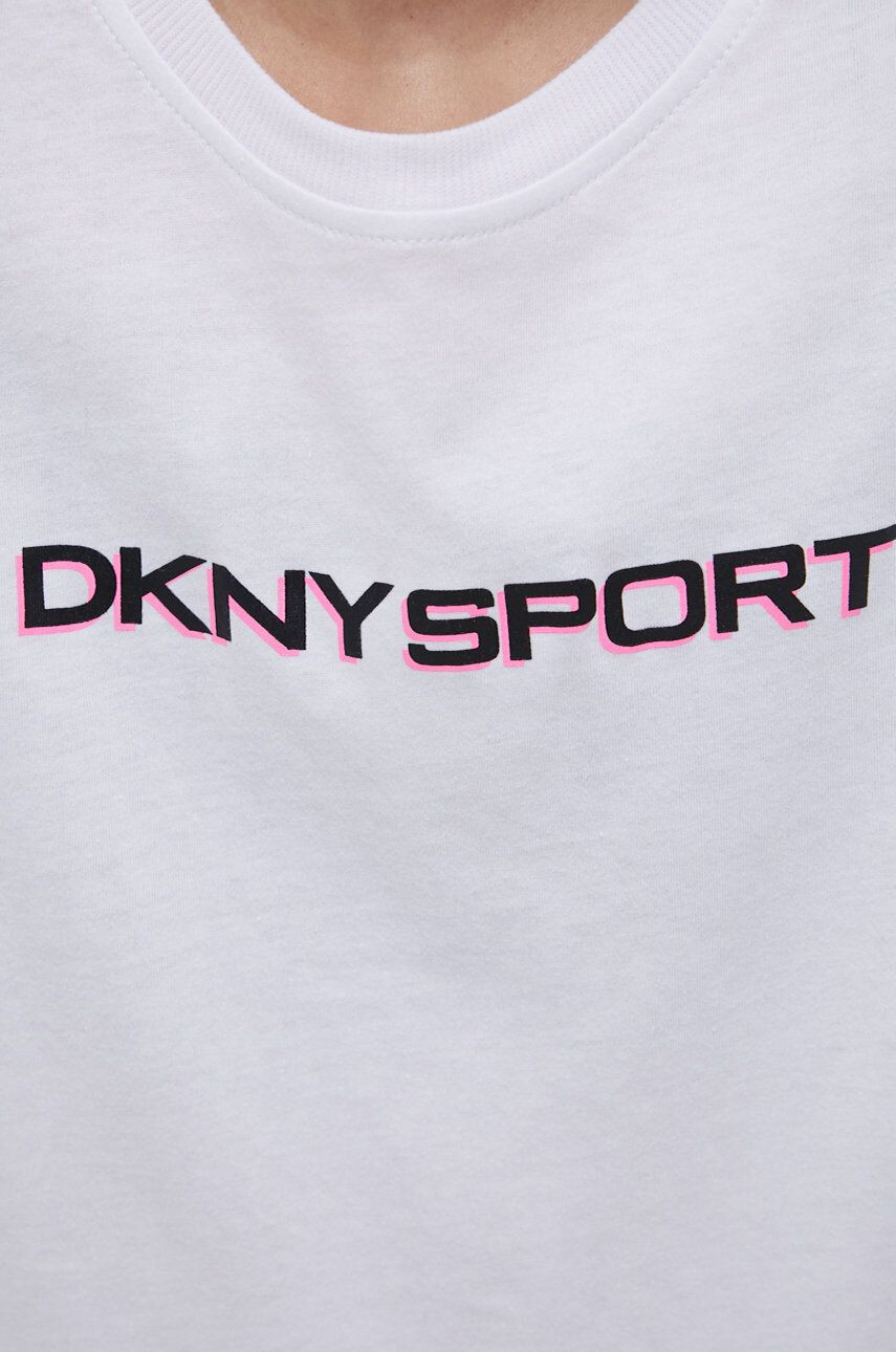 DKNY Памучна тениска в розово - Pepit.bg