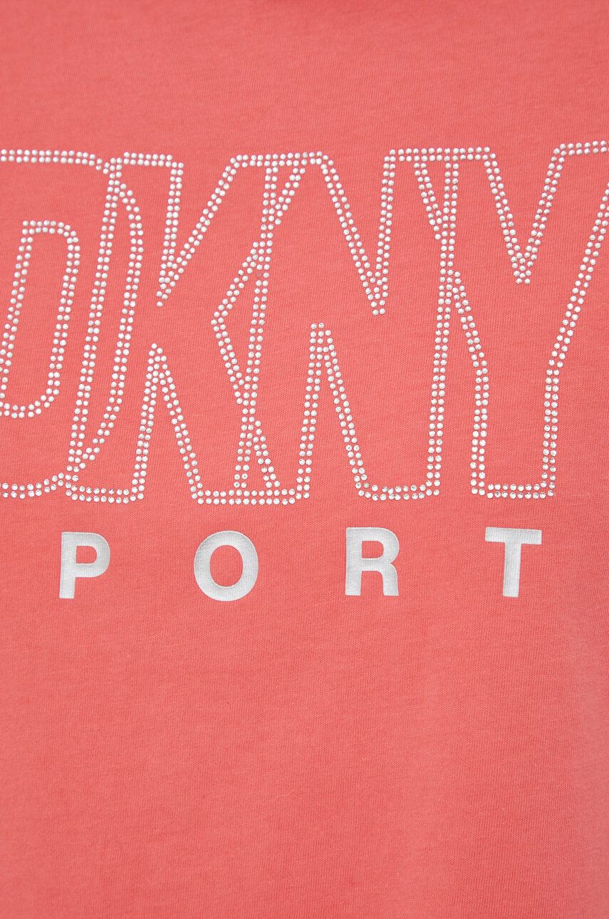 DKNY Памучна тениска в черно - Pepit.bg