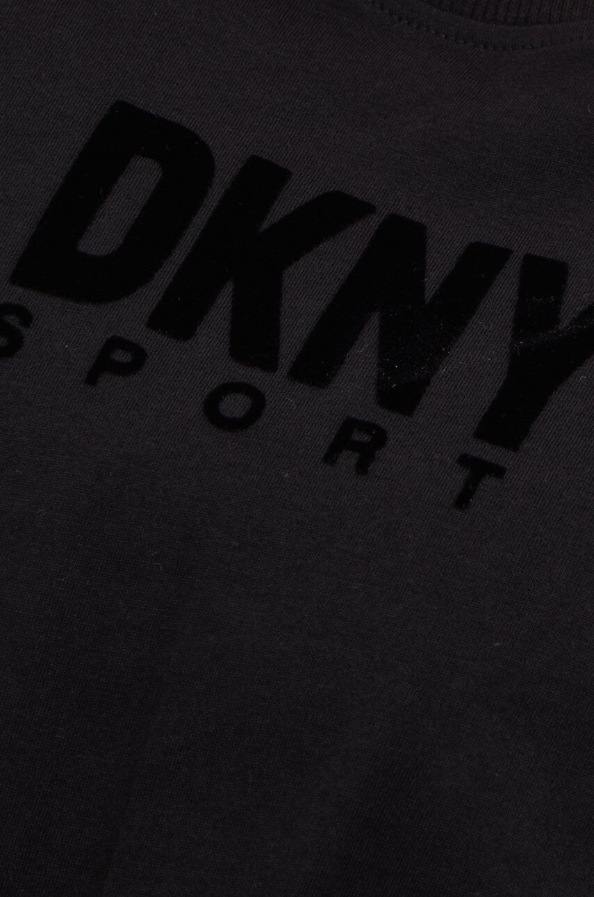 DKNY Памучна тениска в черно - Pepit.bg