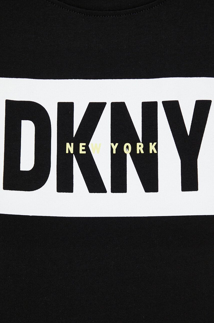 DKNY Памучна тениска в черно - Pepit.bg