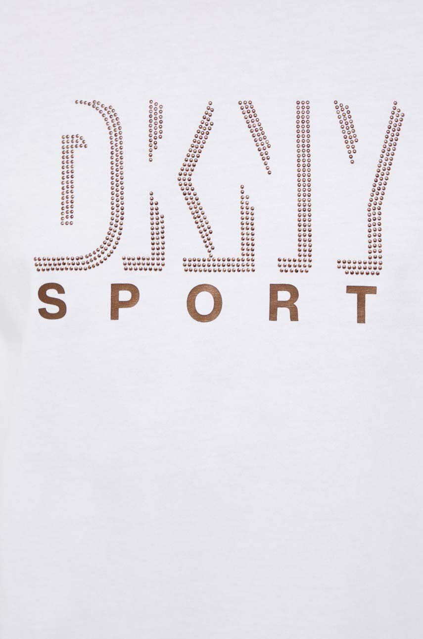 DKNY Памучна тениска в бяло - Pepit.bg