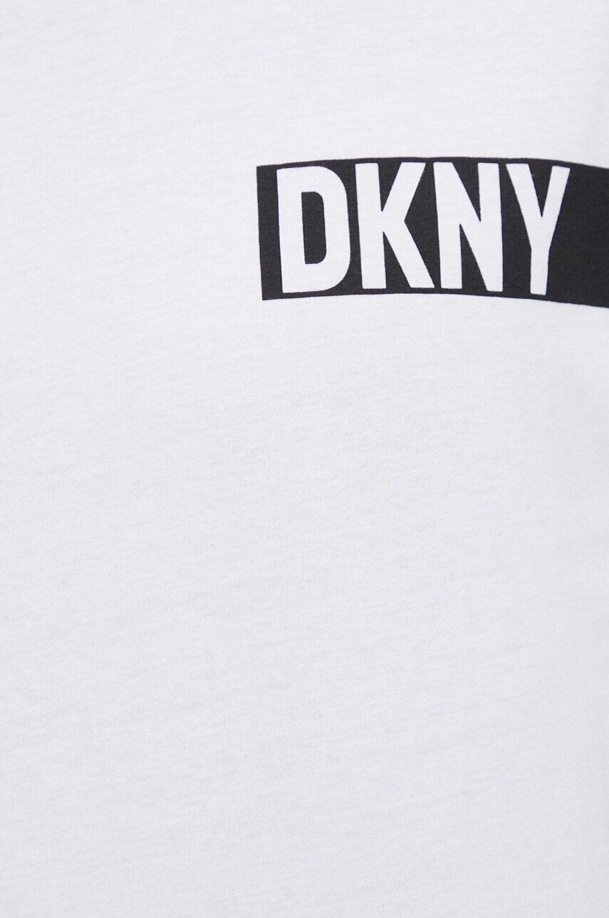 DKNY Памучно горнище на пижама с къси ръкави - Pepit.bg