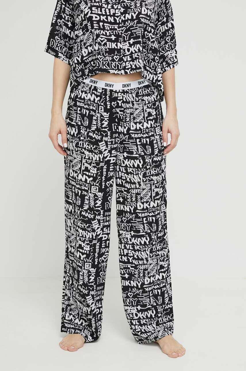 DKNY Пижама дамска в черно - Pepit.bg