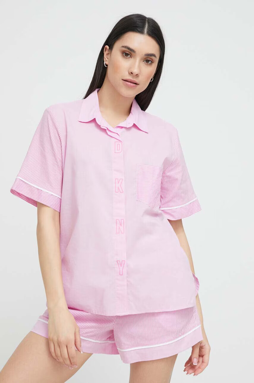 DKNY Пижама дамска в розово - Pepit.bg
