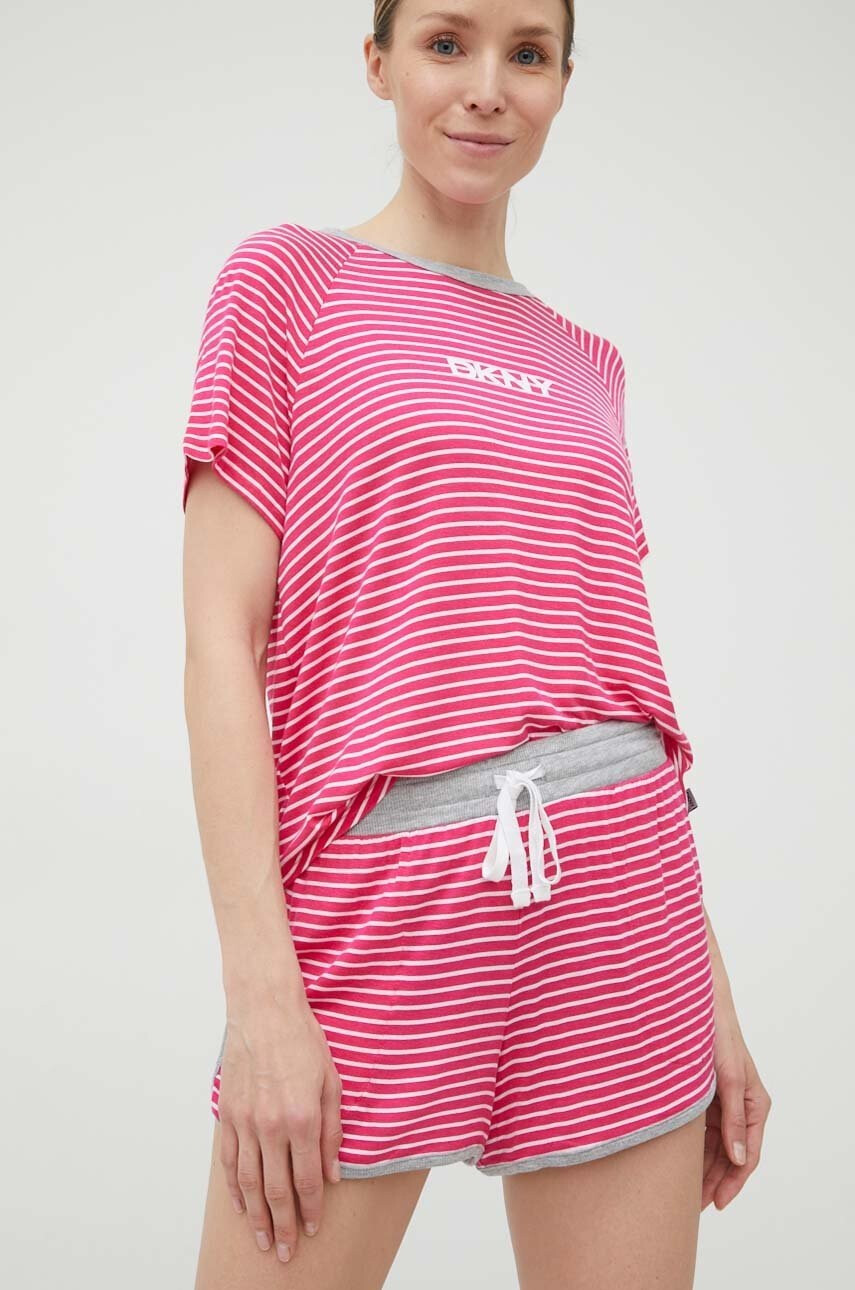 DKNY Пижама дамска в розово - Pepit.bg
