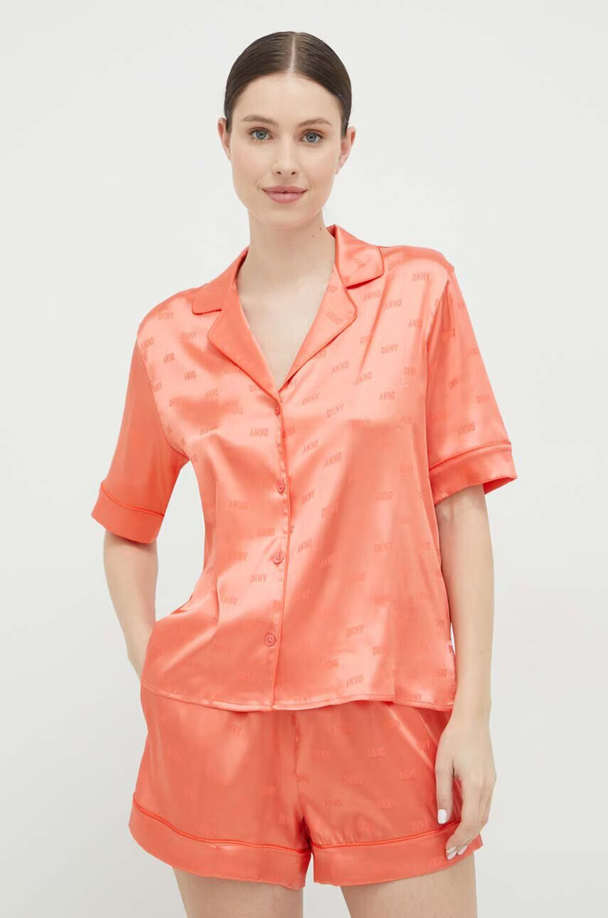 DKNY Пижама дамска в оранжево - Pepit.bg