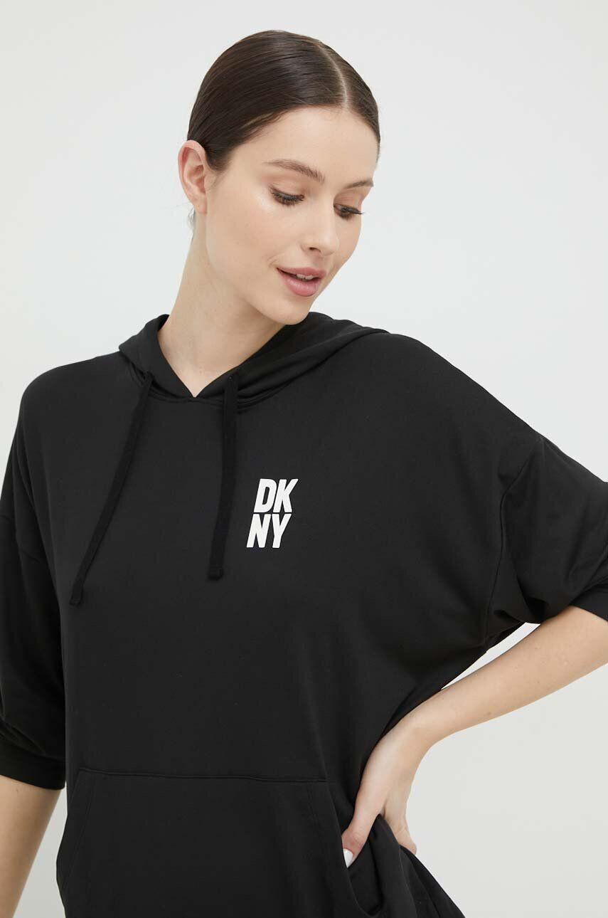 DKNY Пижама дамска в черно - Pepit.bg