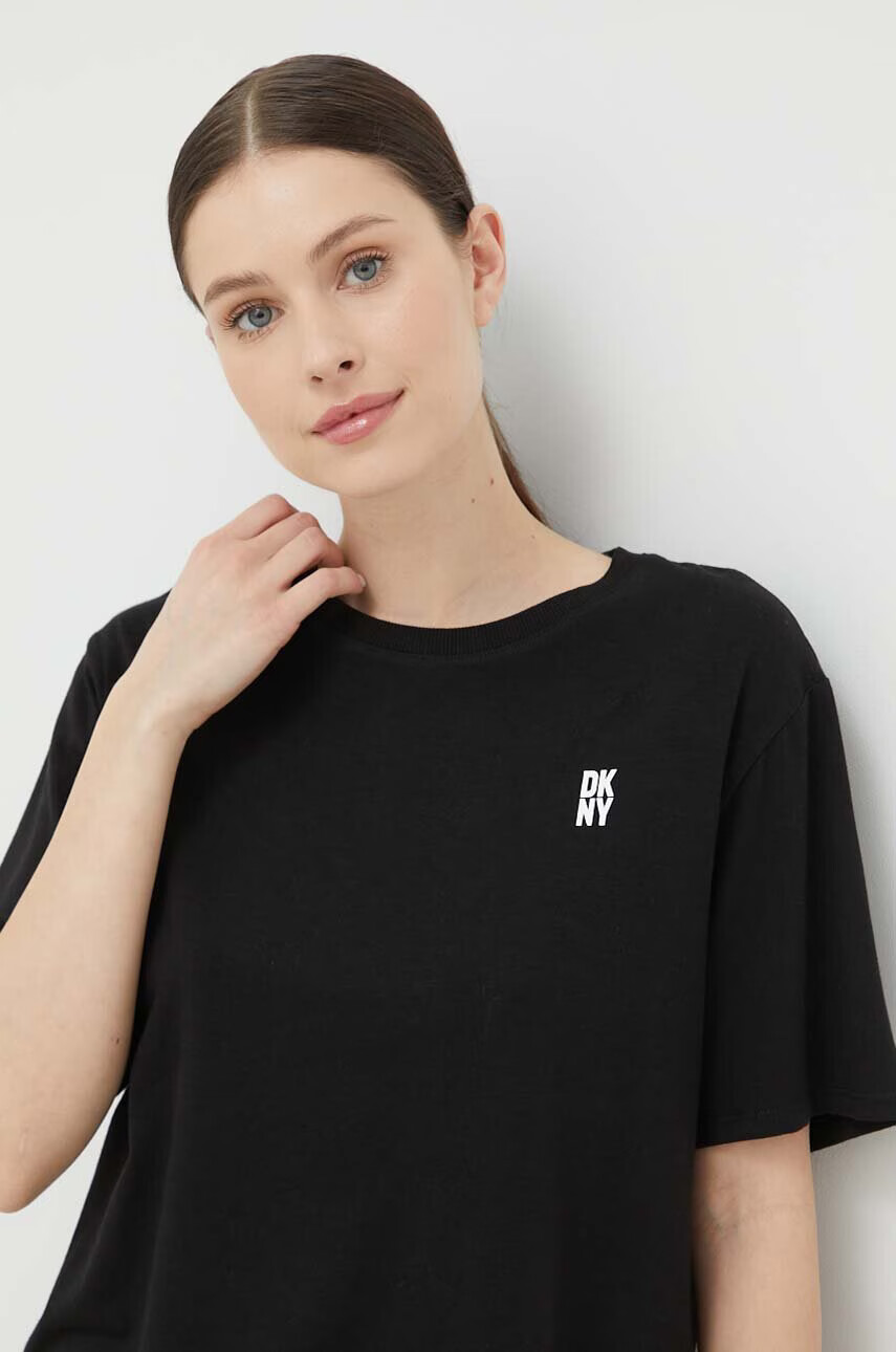 DKNY Пижама дамска в черно - Pepit.bg