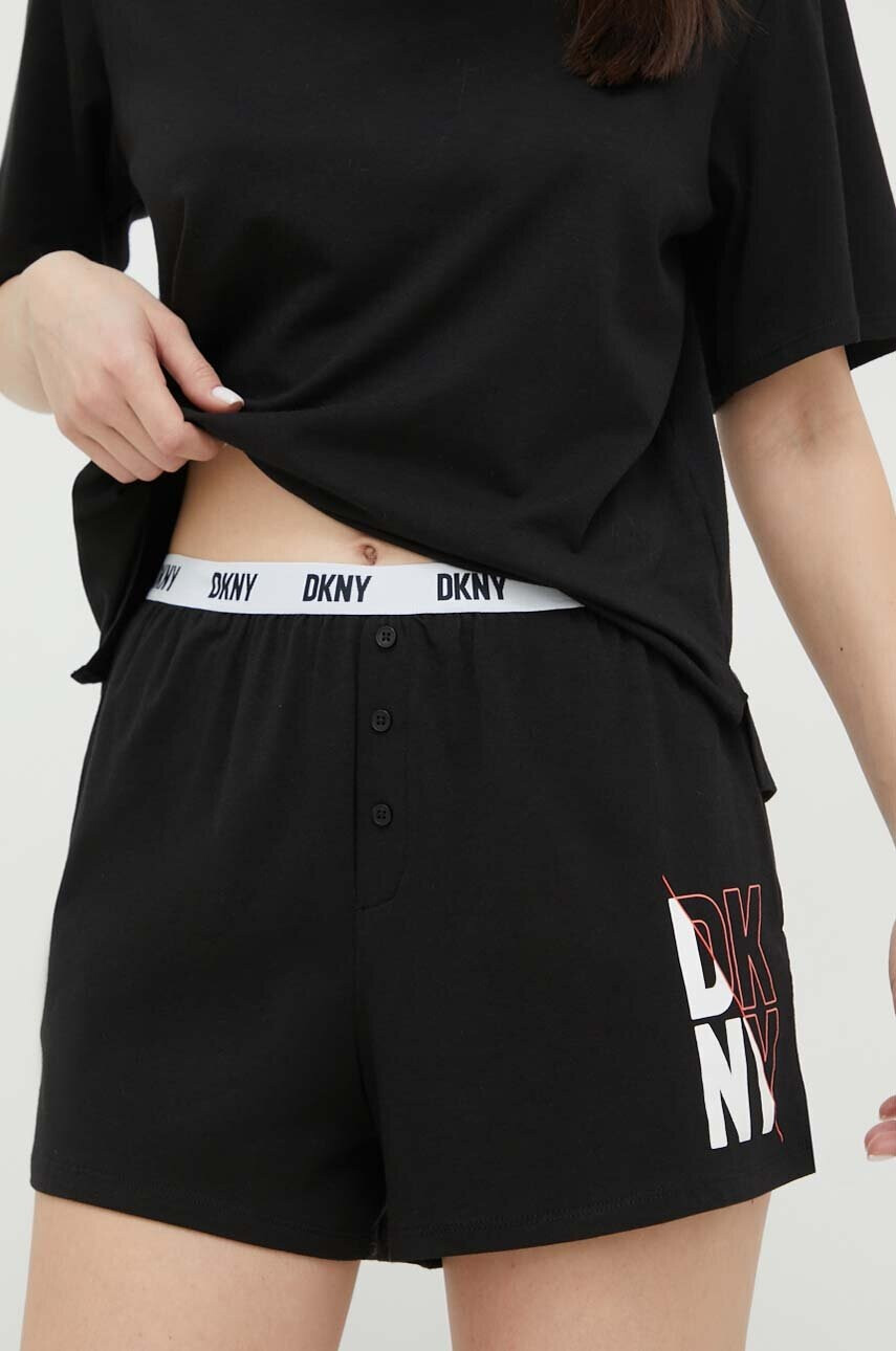 DKNY Пижама дамска в черно - Pepit.bg