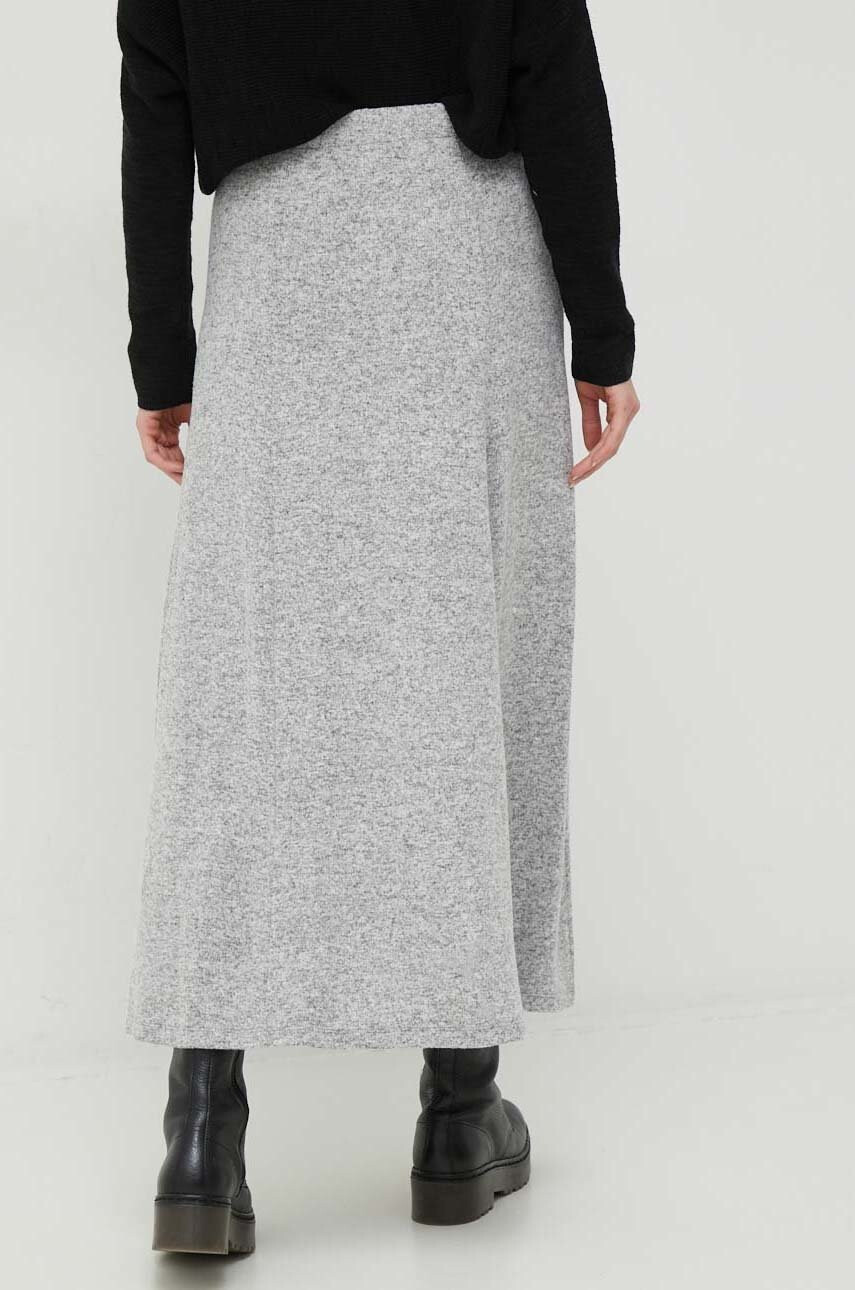 DKNY Пола в сиво дълъг модел разкроен модел - Pepit.bg