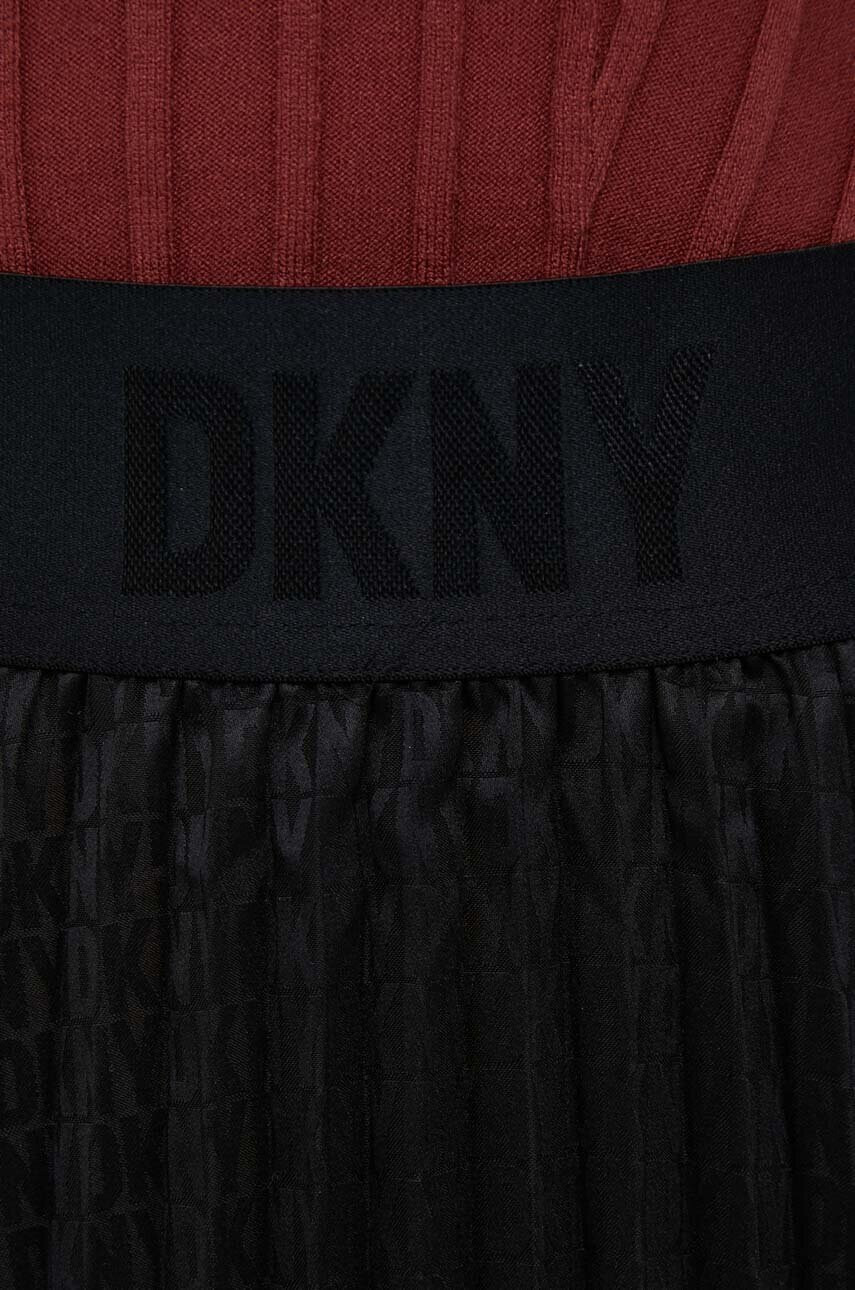 DKNY Пола в черно къс модел разкроен модел - Pepit.bg