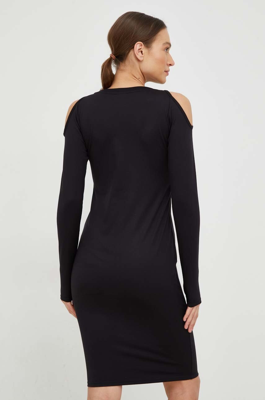 DKNY Рокля в розово среднодълъг модел разкроен модел - Pepit.bg