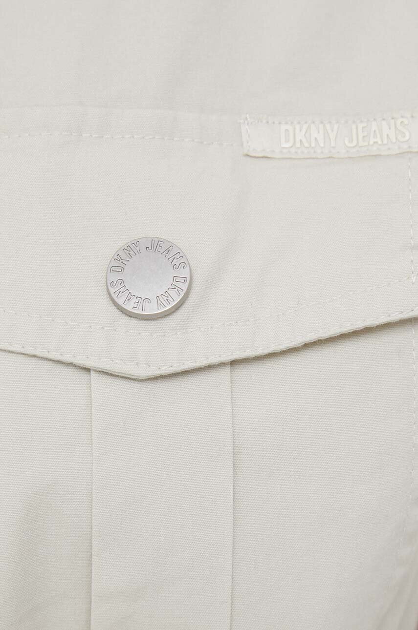 DKNY Рокля в бежово къс модел със стандартна кройка - Pepit.bg