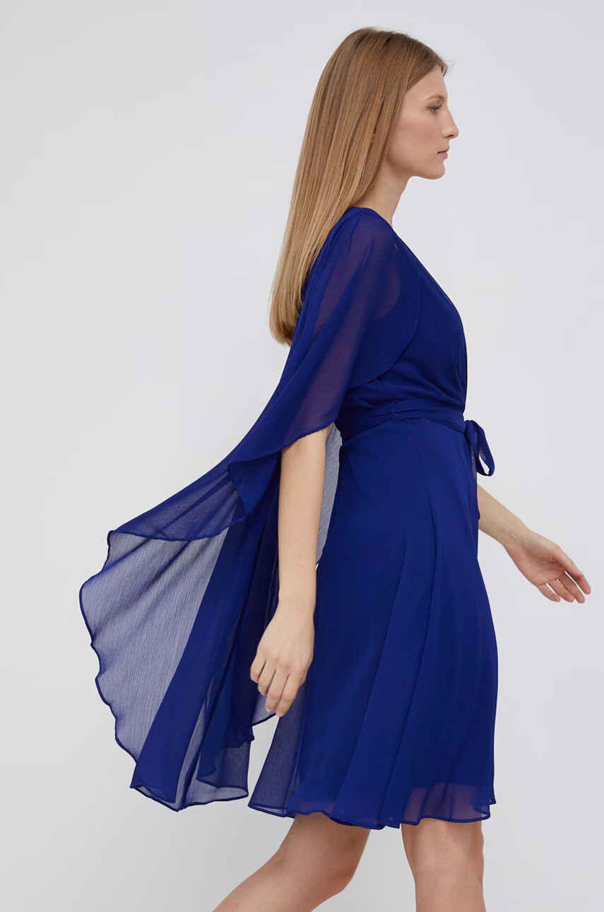 DKNY Рокля в тъмносиньо къс модел със стандартна кройка - Pepit.bg