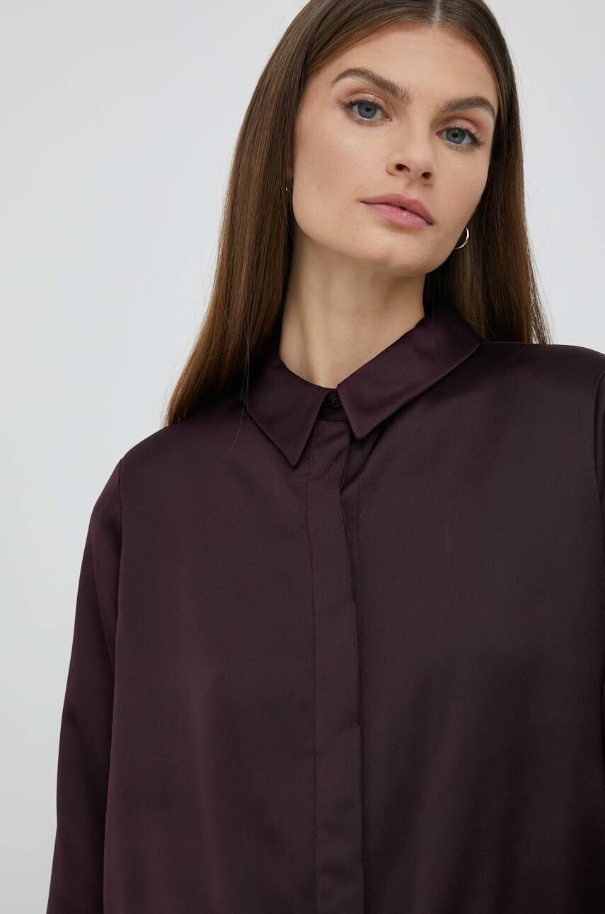 DKNY Рокля в лилаво къс модел със стандартна кройка - Pepit.bg