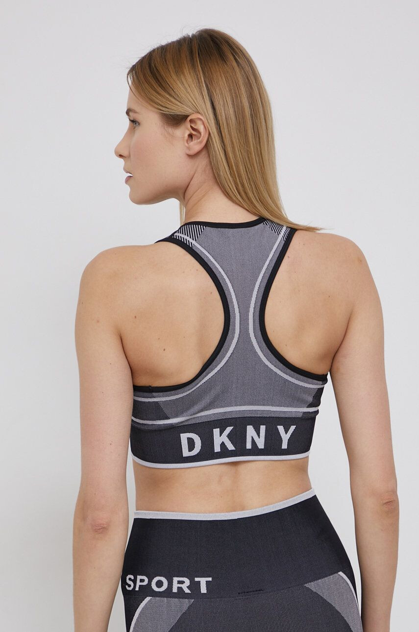 DKNY Спортен сутиен в сиво с десен - Pepit.bg