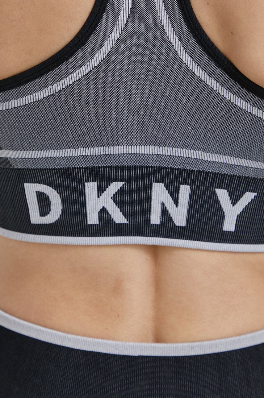 DKNY Спортен сутиен в сиво с десен - Pepit.bg