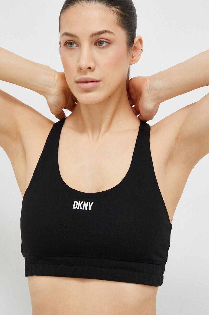 DKNY Спортен сутиен в черно - Pepit.bg