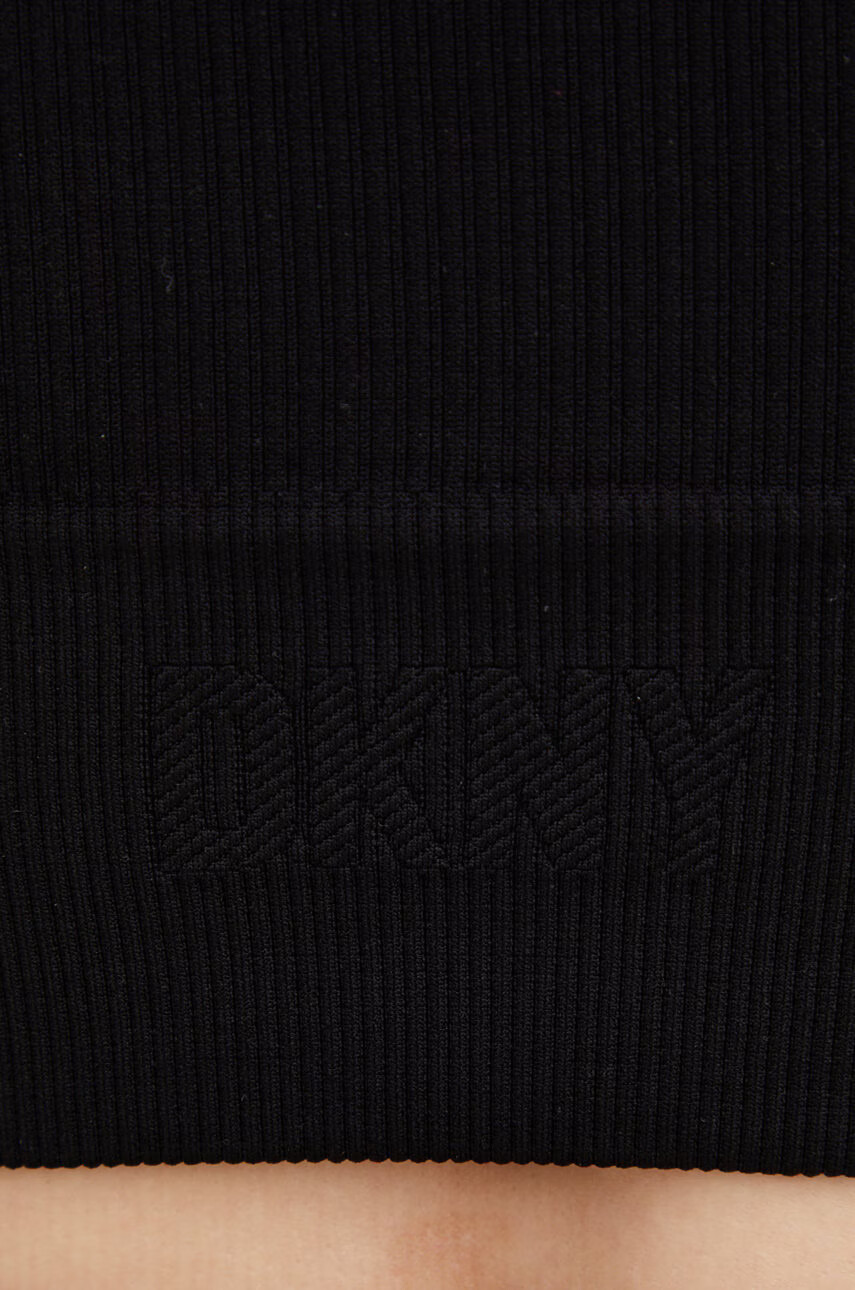 DKNY Спортен сутиен в черно с изчистен дизайн - Pepit.bg