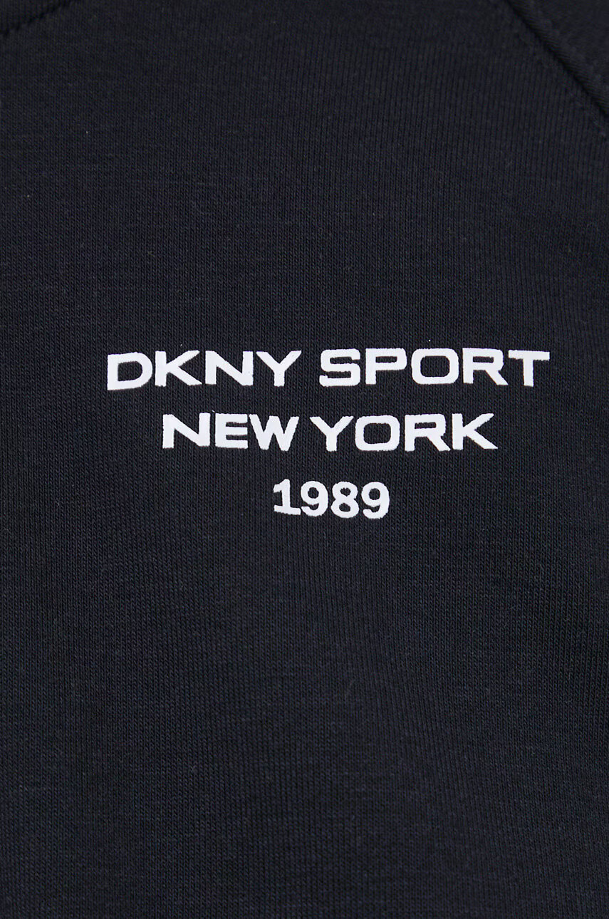 DKNY Суичър дамска в черно с принт - Pepit.bg
