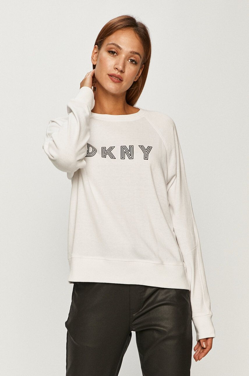 DKNY Суичър в черно с качулка с изчистен дизайн - Pepit.bg