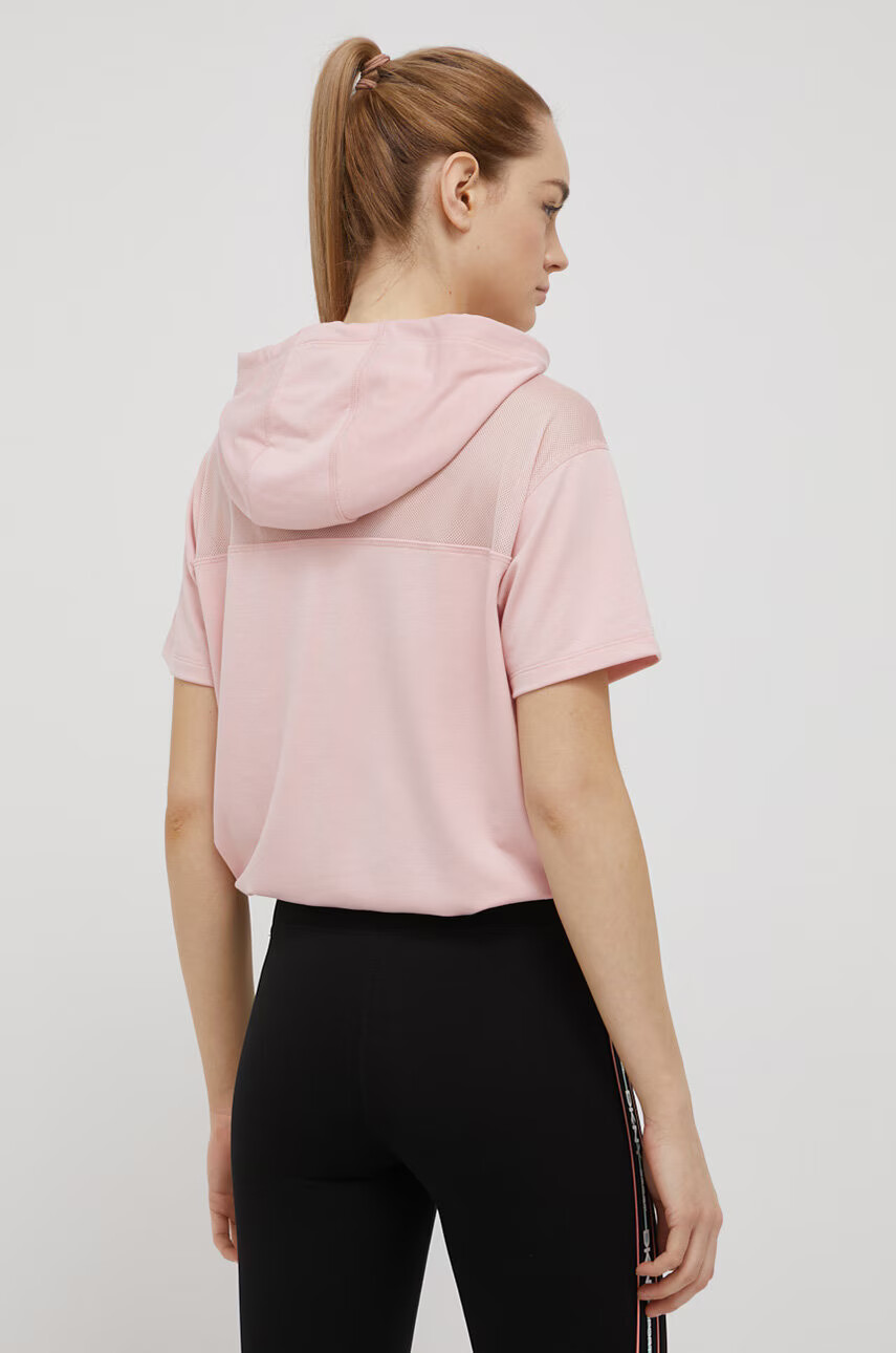 DKNY Суичър дамска в розово с изчистен дизайн - Pepit.bg