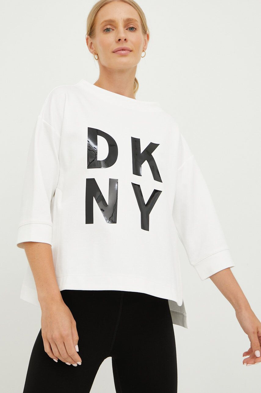 DKNY Суичър в розово с апликация - Pepit.bg