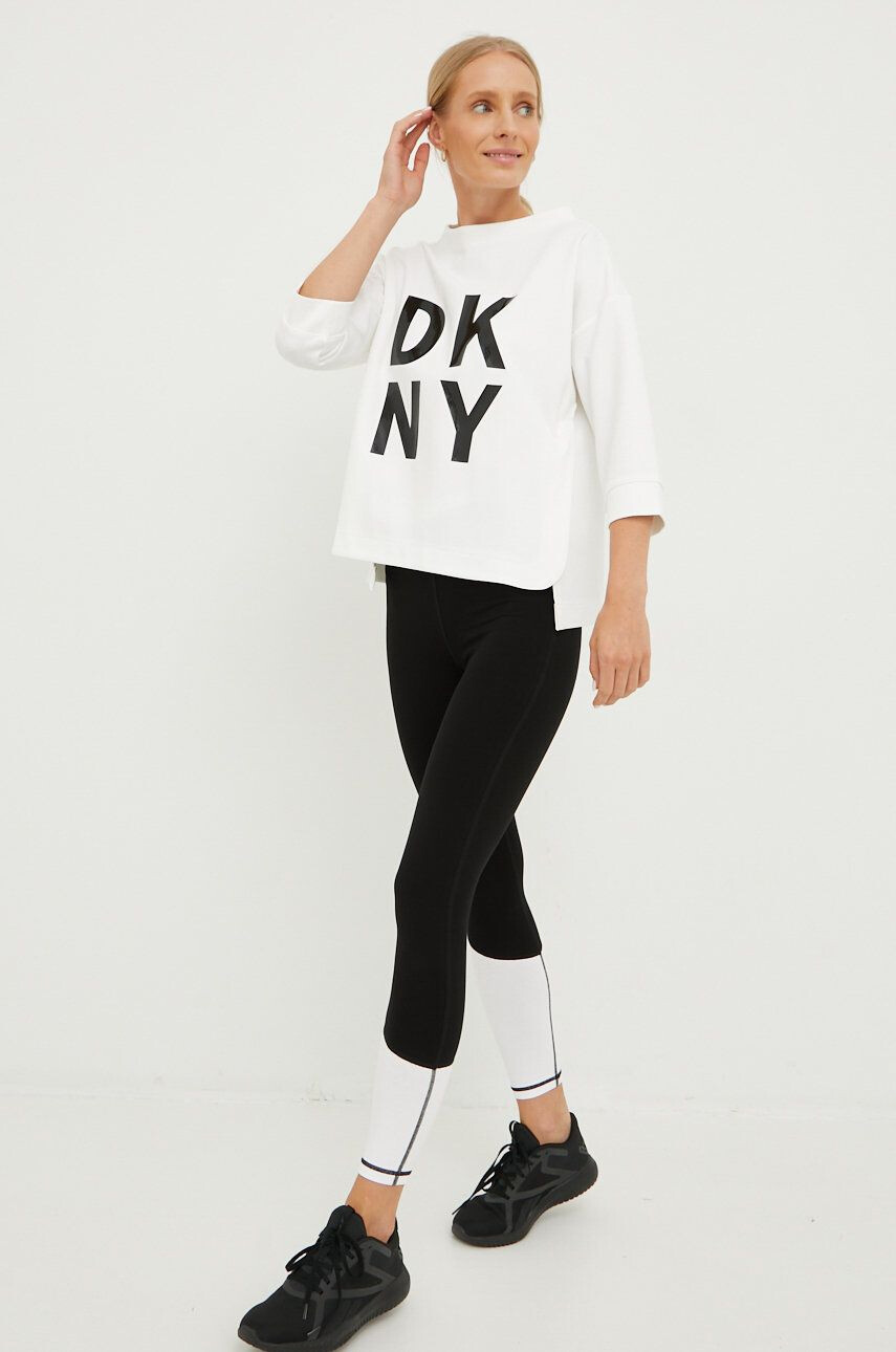 DKNY Суичър в розово с апликация - Pepit.bg