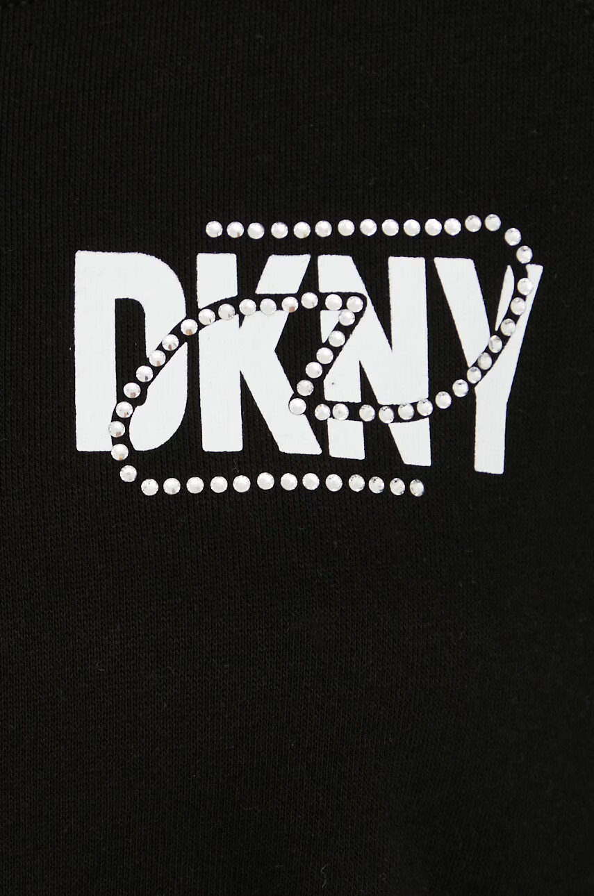 DKNY Суичър в черно с принт - Pepit.bg