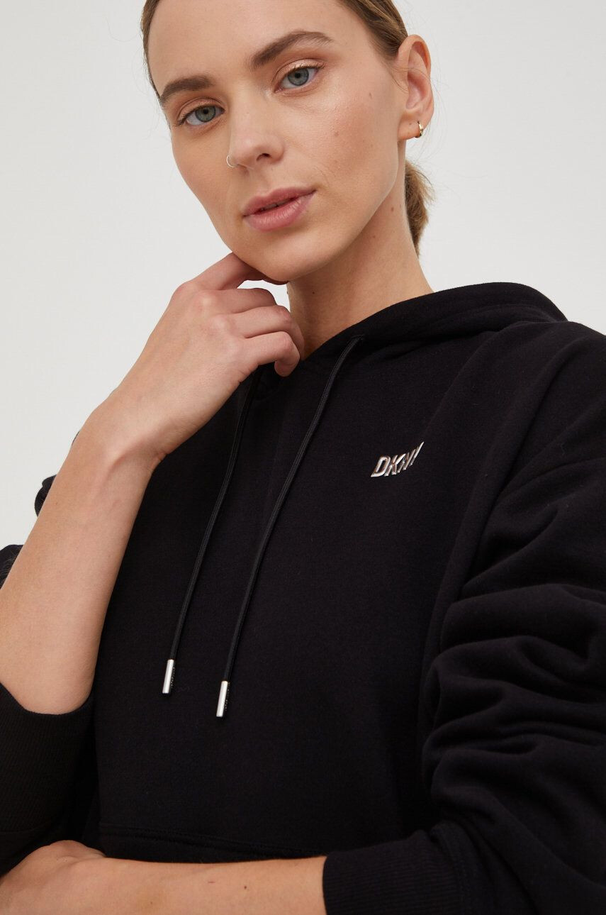 DKNY Суичър в черно с апликация - Pepit.bg