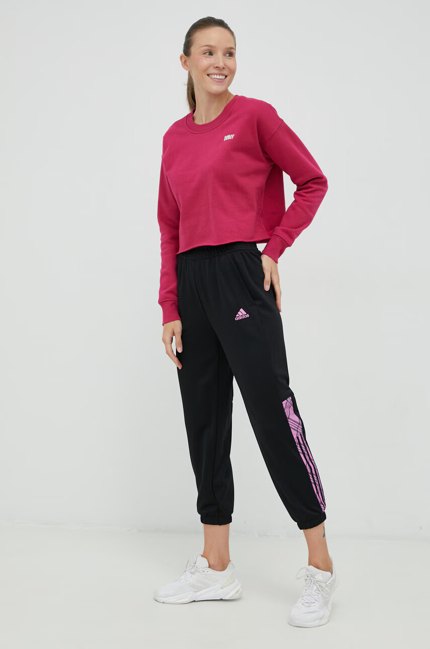 DKNY Суичър в черно с изчистен дизайн - Pepit.bg