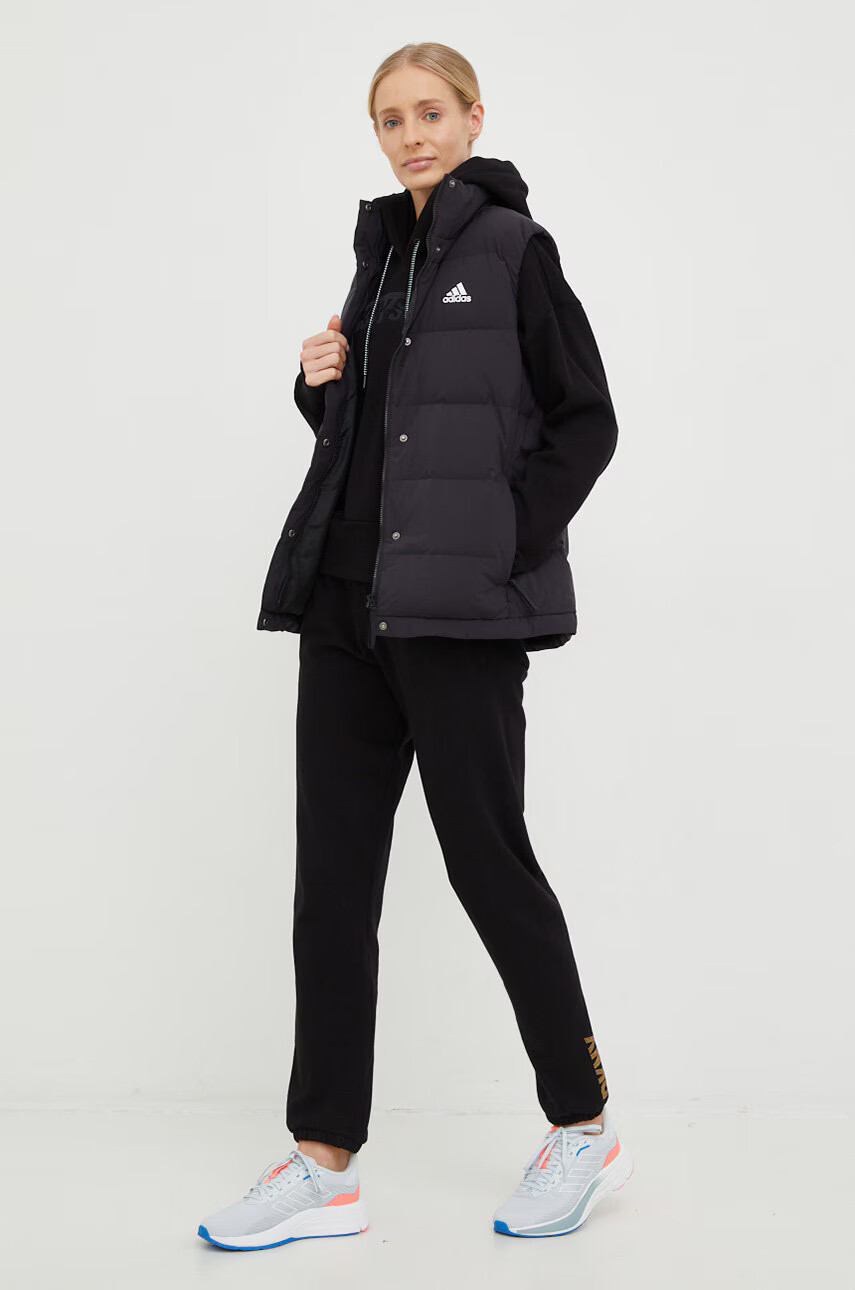 DKNY Суичър в черно с качулка с апликация - Pepit.bg