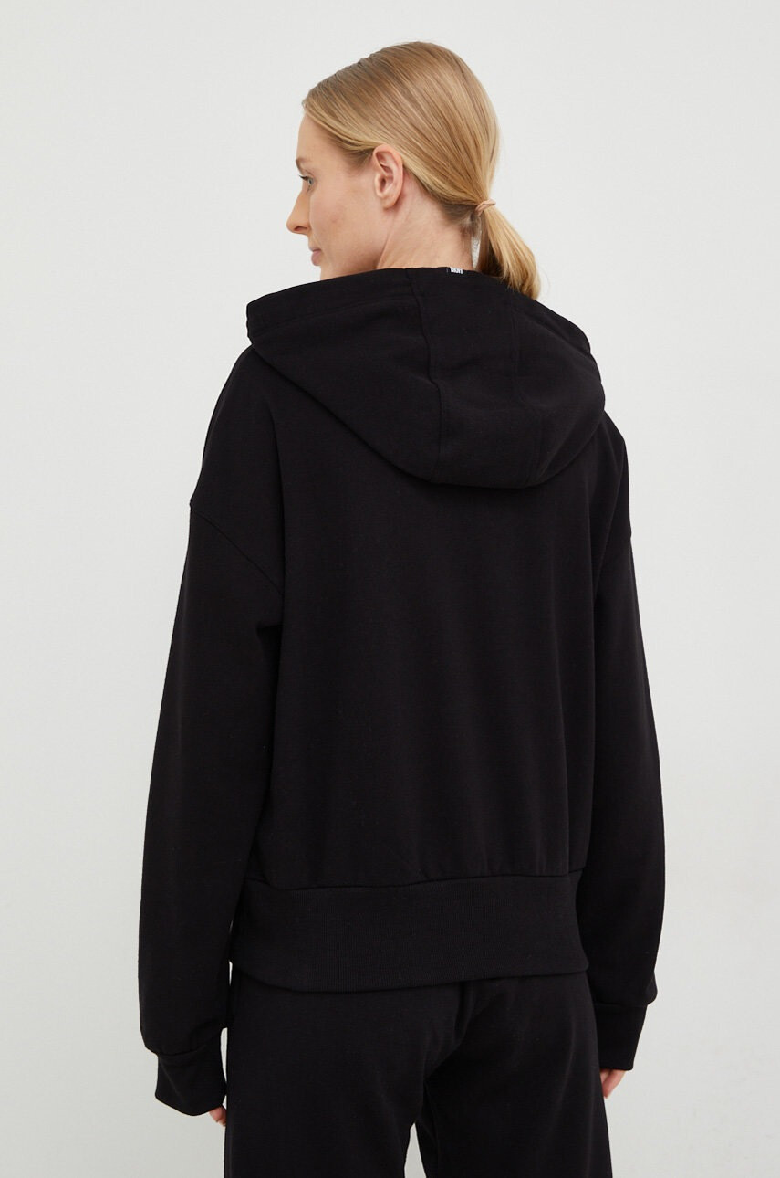 DKNY Суичър в черно с качулка с апликация - Pepit.bg