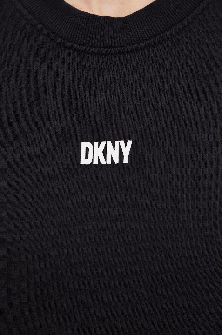 DKNY Суичър в черно с принт - Pepit.bg