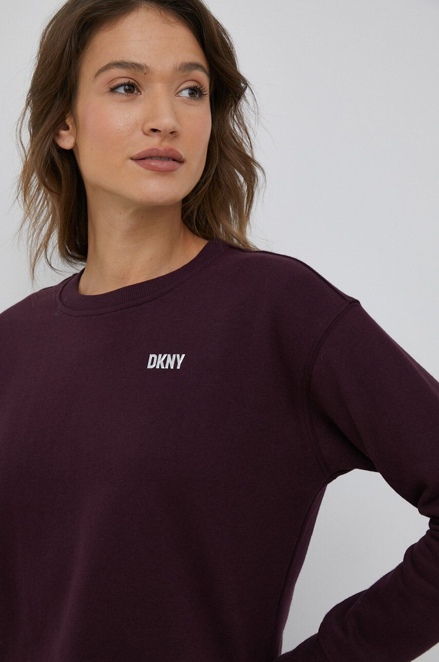 DKNY Суичър в бяло с изчистен дизайн - Pepit.bg