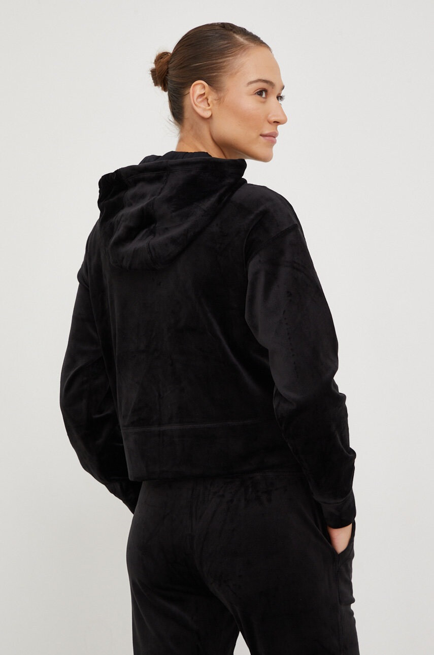 DKNY Суичър в черно с качулка с апликация - Pepit.bg