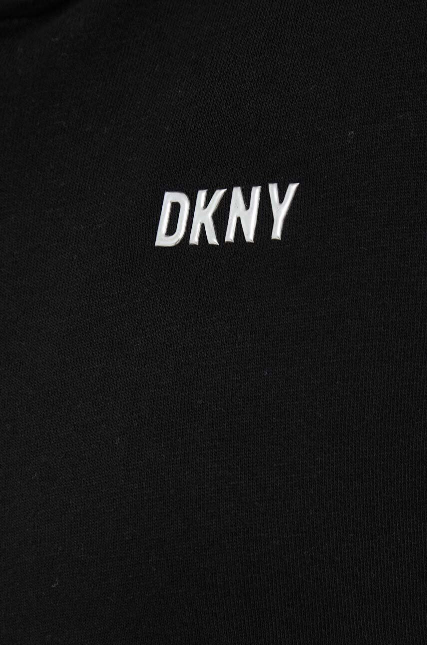 DKNY Суичър в черно с качулка с изчистен дизайн - Pepit.bg