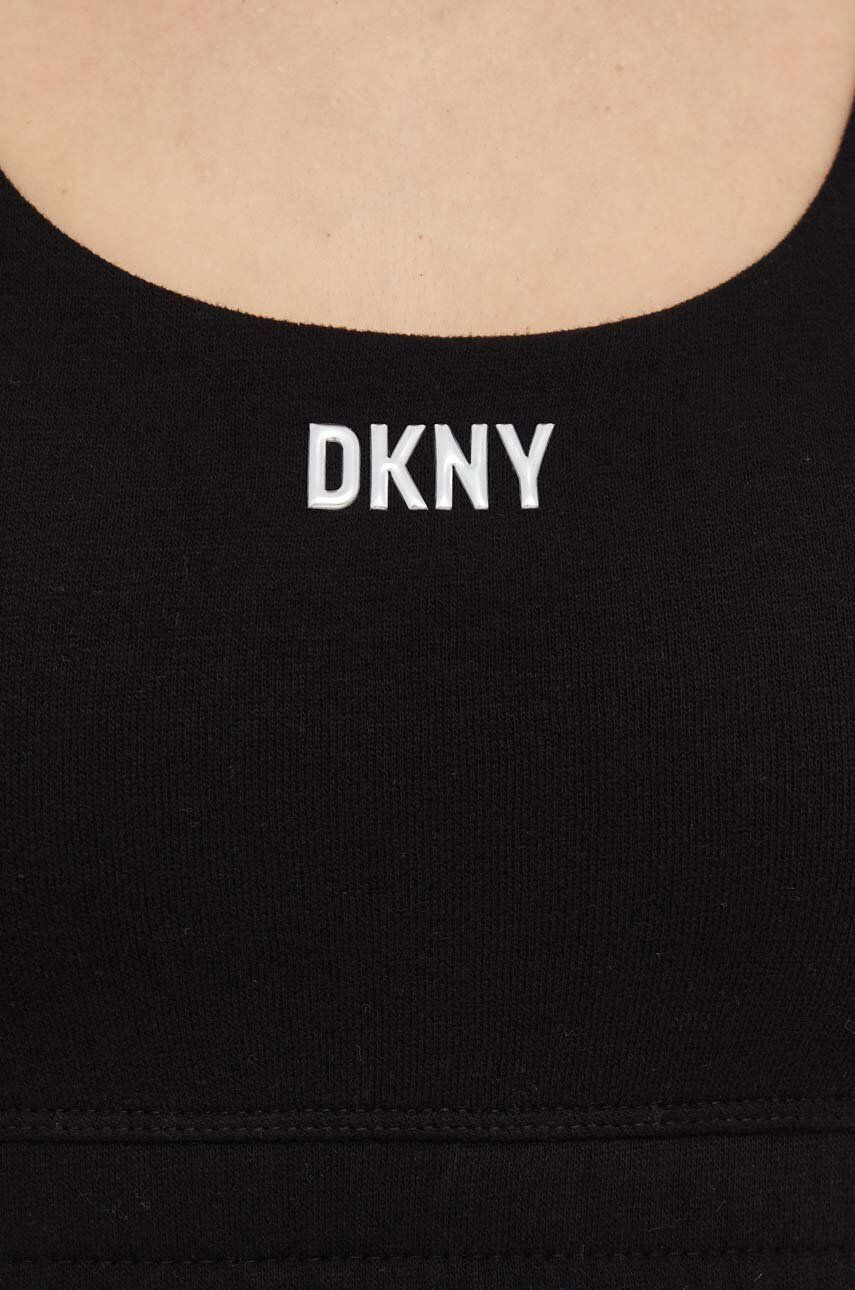 DKNY Сутиен в черно с изчистен дизайн - Pepit.bg