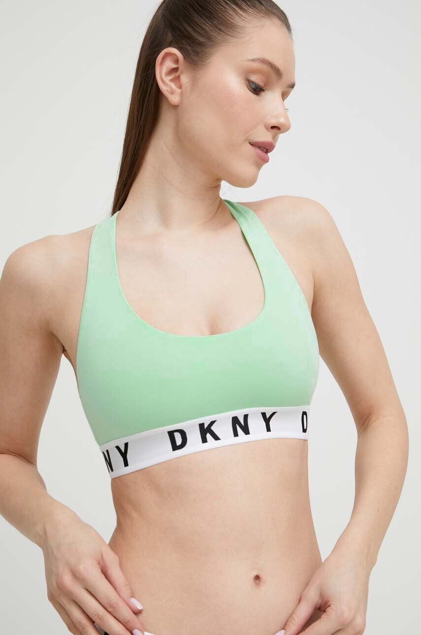 DKNY Сутиен в зелено с изчистен дизайн - Pepit.bg