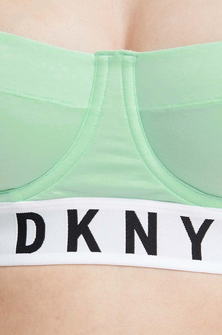 DKNY Сутиен в зелено с изчистен дизайн - Pepit.bg