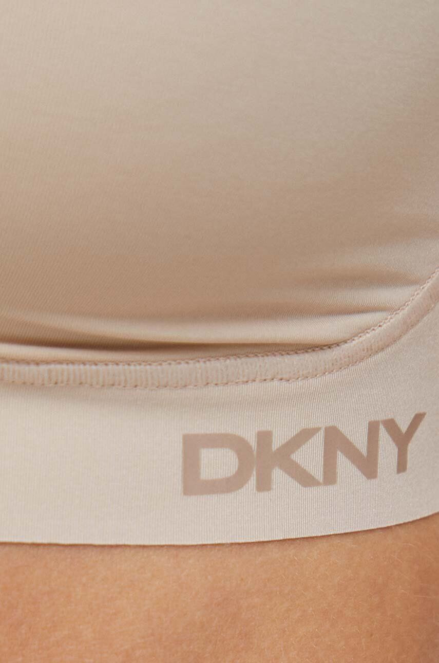 DKNY Сутиен в бежово с изчистен дизайн - Pepit.bg