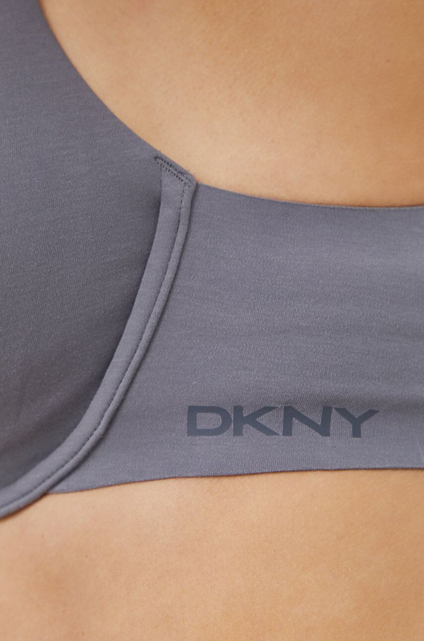 DKNY Сутиен в сиво с изчистен дизайн - Pepit.bg